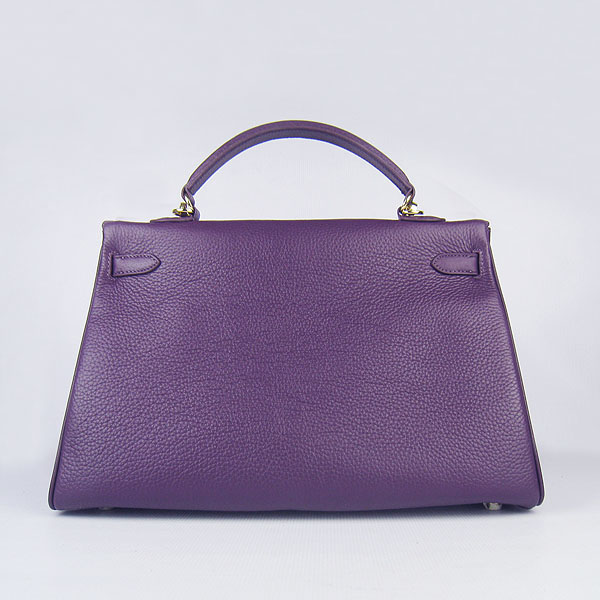 High Quality Hermes Kelly 35cm Togo Leather Bag Purple 6308